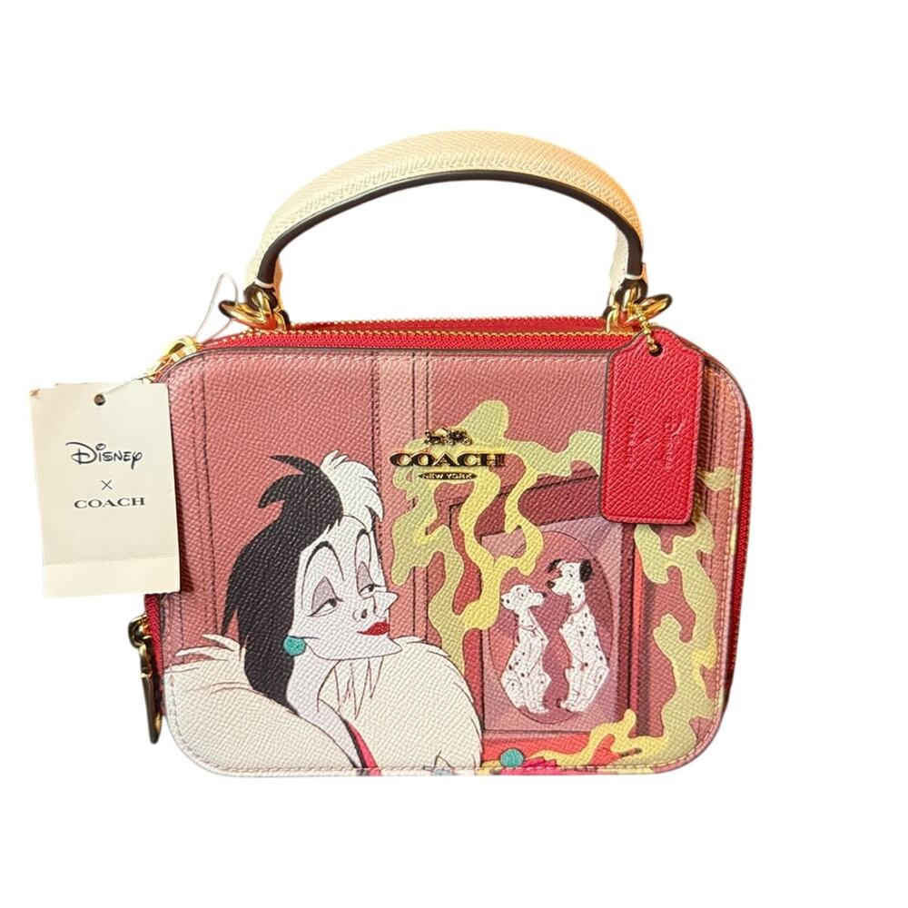 Coach x Disney Cruella Red Crossbody Bag
